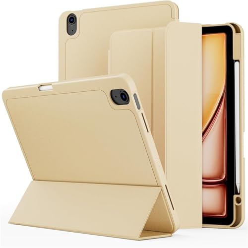 CZKE Schutzhülle für iPad 2024 Air13/2024 Pro 13/2024 Pro11, Tablet-Hülle mit Stiftschlitz, Champagner-Gold, 2024 Pro 13 von CZKE