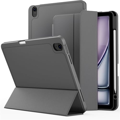 CZKE Schutzhülle für iPad Mini7 Mini6, mit Stiftschlitz, Dunkelgrau, Mini 6 von CZKE