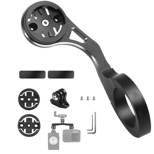 CZMYCBG Fahrradhalterung für Vorne Fahrradcomputer Halterung, Aluminiumlegierung Fahrrad GPS Computer Halterung für Action Kamera(B) von CZMYCBG