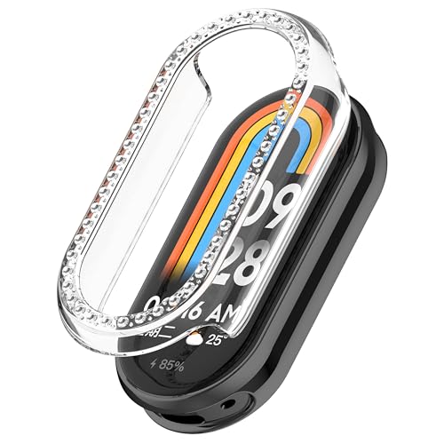 CZhkg TPU Hülle Kompatibel für Xiaomi Mi Band 9 Cover, Schutzhülle Ultradünne Kratzfest Case Abdeckung Verschleißfest Cover Tasche Uhrengehäuse für Xiaomi Mi Band 9/Xiaomi Mi Band 9 NFC (Weiß) von CZhkg