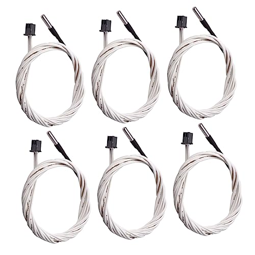 Cabilock 6 Stück Thermistorsensor 3d drucker zubehör Hot-End-Widerstand Hochtemperatur-Thermistor Hot-End-Thermistor 3d drucker temperatursensor NTC100k-Thermistor Shell-Edelstahlrohr Cabilock 6 Stück Thermistorsensor 3d drucker zubehör Hot-End-Widerstand Hochtemperatur-Thermistor Hot-End-Thermistor 3d drucker temperatursensor NTC100k-Thermistor Shell-Edelstahlrohr von Cabilock