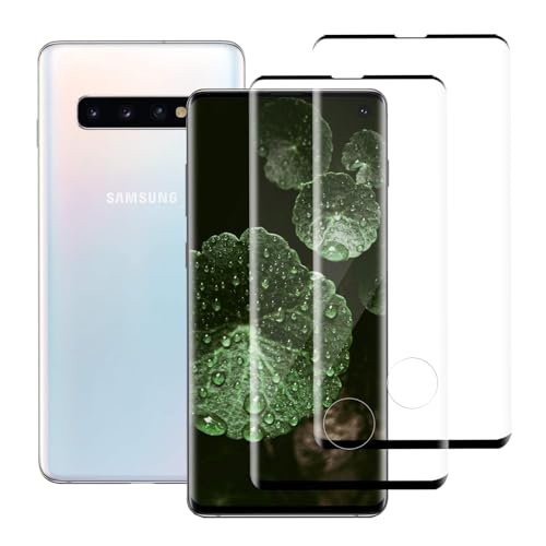 Cable Leader 2 Stück Schutzfolie für Panzerglas für Samsung Galaxy S10, Sensitive Touch, 9H Härte, Keine Blasen S10 Schutzglas, Anti-Kratzen, 3D vollständige Abdeckung Galaxy S10 Panzerfolie von Cable Leader