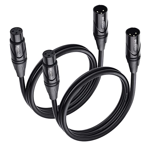 Cable Matters 2er Pack Premium XLR auf XLR Mikrofonkabel 0,9m XLR Kabel, Mikrofon kabel XLR Kabel XLR Kabel von Cable Matters