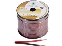 Cabletech Lautsprecherkabel 2x0.35mm² schwarz/rot (Kupfer) von Cable Technologies