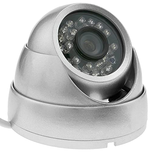 BeMatik - Metall-Dome-Kamera 700TVL 24 LED 70x93mm von Cablematic