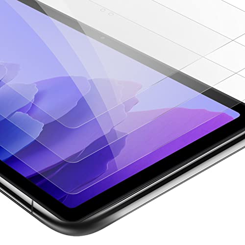 Cadorabo 3x Tablet Panzer Schutz Glas für Samsung Galaxy Tab A7 (10.4 Zoll) - 3 Stück Schutzfolie in Ultra-Klar Hüllen freundlich - Gehärtetes (Tempered) Glas Dipslayschutz Folie in 9H Anti Kratzer von Cadorabo