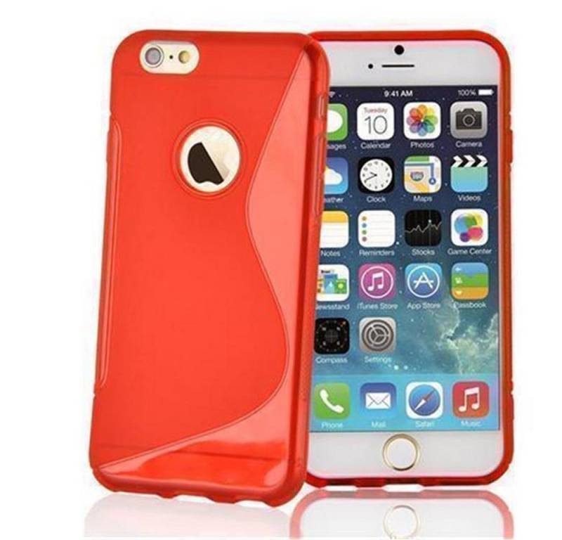 Cadorabo Handyhülle für Apple iPhone 6 / 6S Hülle Apple iPhone 6 / 6S, Flexible TPU Silikon Handy Schutzhülle - Hülle - ultra slim von Cadorabo