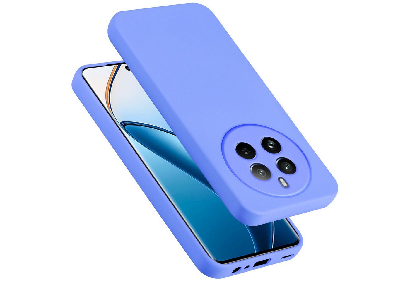 Cadorabo Handyhülle für Realme 12 Pro Hülle Realme 12 Pro, Flexible Hülle TPU Silikon Schutzhülle Back Cover Case von Cadorabo