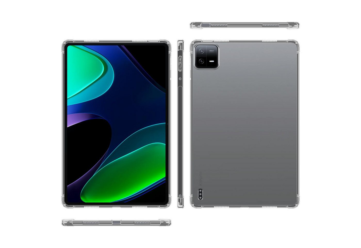 Cadorabo Tablet-Hülle für Xiaomi Pad 6 Pro Xiaomi Pad 6 Pro, Hülle TPU Silikon Handy Schutzhülle Ultra Slim von Cadorabo