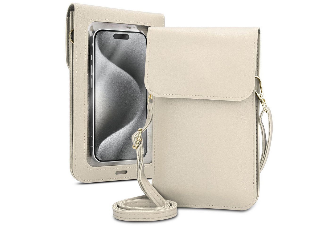 Cadorabo Handytasche für Apple iPhone 13 PRO MAX (1-tlg), Hülle Handytasche zum Umhängen Damen Handtasche Handyfach PU Leder von Cadorabo