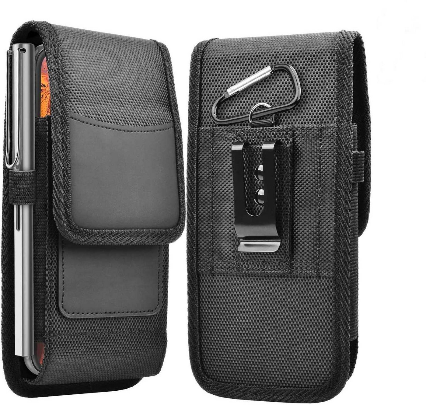 Cadorabo Handytasche für Asus ZenFone 8 Tasche, Handytasche mit Gürtelclip Hülle mit Karabinerhaken von Cadorabo