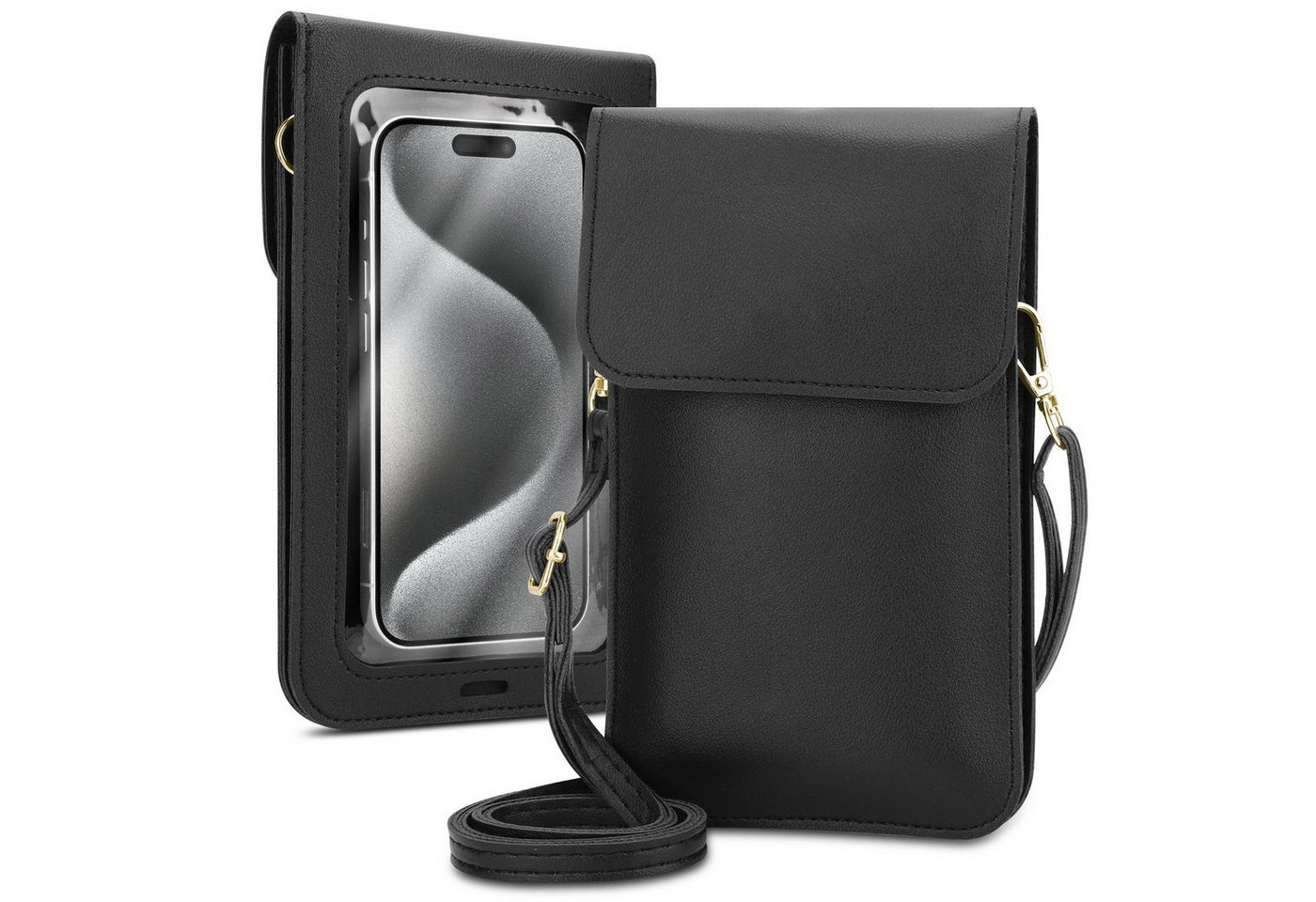 Cadorabo Handytasche für HTC Desire 19 PLUS (1-tlg), Hülle Handytasche zum Umhängen Damen Handtasche Handyfach PU Leder von Cadorabo