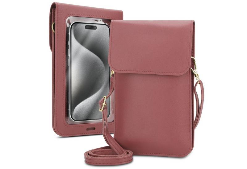 Cadorabo Handytasche für HTC ONE S (1-tlg), Hülle Handytasche zum Umhängen Damen Handtasche Handyfach PU Leder von Cadorabo