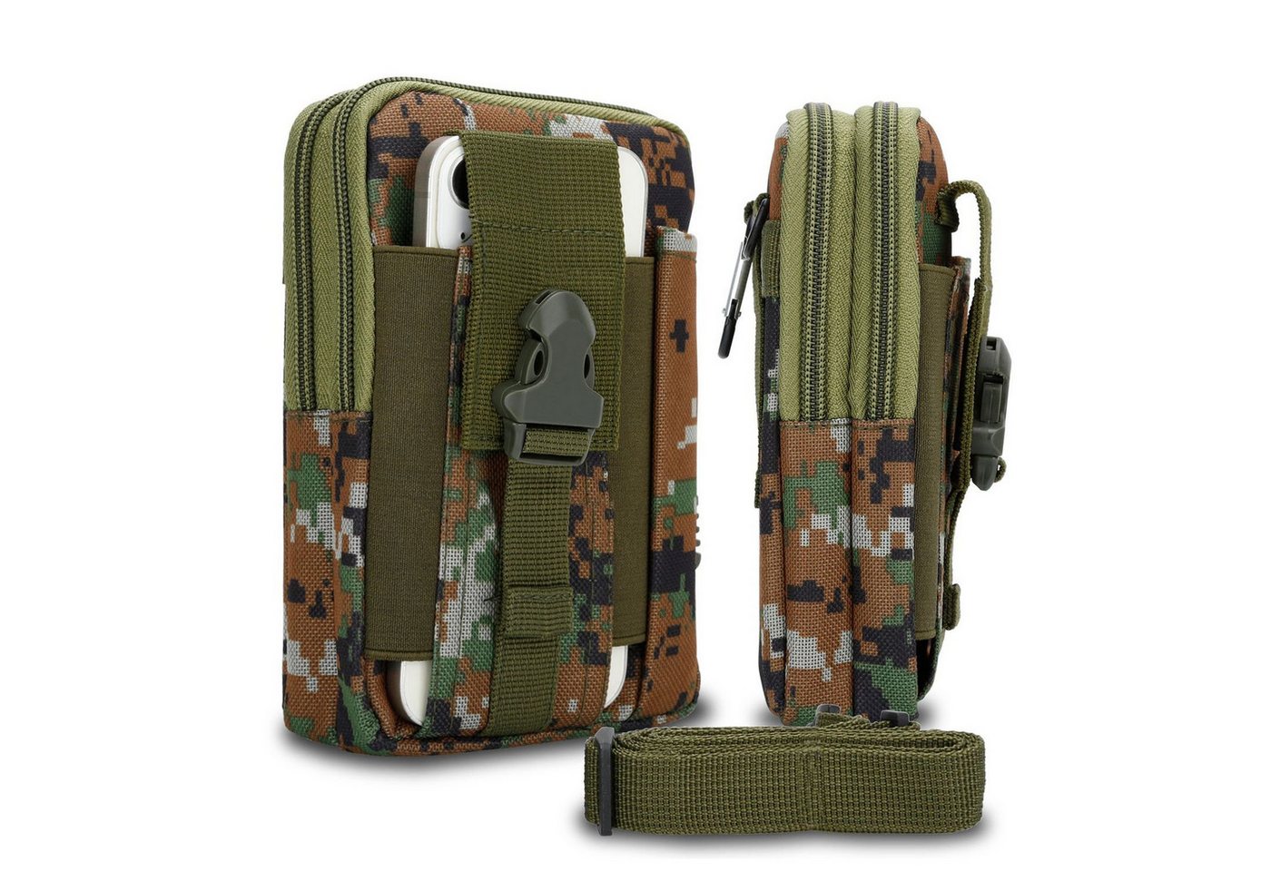 Cadorabo Handytasche für Realme X2 / XT / Oppo K5 (1-tlg), Hülle mit Schultergurt Handyhalter Militär Gürteltasche Hüfttasche von Cadorabo