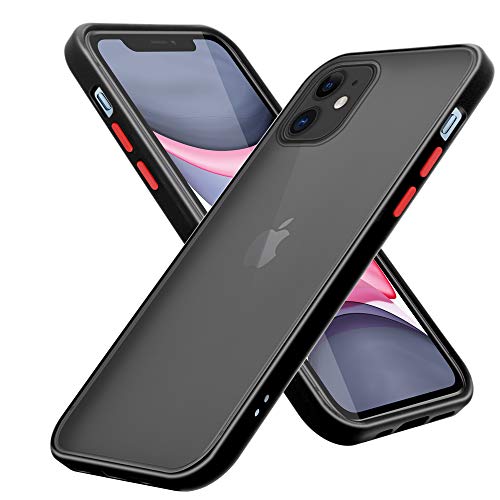 Cadorabo Hülle kompatibel mit Apple iPhone 11 Schutzhülle TPU Silikon Case Hybrid Matt Design Anti Rutsch Slim Kratzfest Weiche Gummi mit Rundumschutz Case Hülle für iPhone 11 in Transparent von Cadorabo