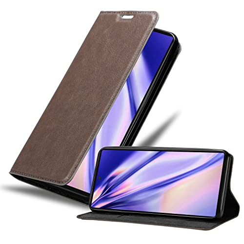 Cadorabo Hülle kompatibel mit Google Pixel 6 aus Premium Kunst Leder Flip Klappbare Stoßfeste Magnetische [Standfunktion] [Kartenfächern] Cover Hülle für Google Pixel 6 Tasche in Braun von Cadorabo