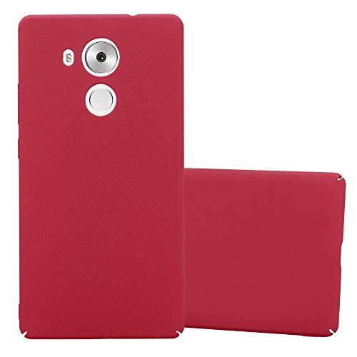 Cadorabo Hülle kompatibel mit Huawei Mate 8 Schutzhülle TPU Silikon Case Frost Design Anti Rutsch Slim Kratzfest Stabiles Hardcase mit Rundumschutz Case Hülle für Huawei Mate 8 in Rot von Cadorabo