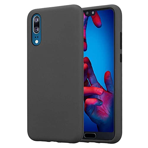 Cadorabo Hülle kompatibel mit Huawei P20 Schutzhülle TPU Silikon Case Outdoor Hybrid Design Anti Rutsch Slim Kratzfest Weiche Gummi mit Rundumschutz Case Hülle für Huawei P20 in Grau von Cadorabo