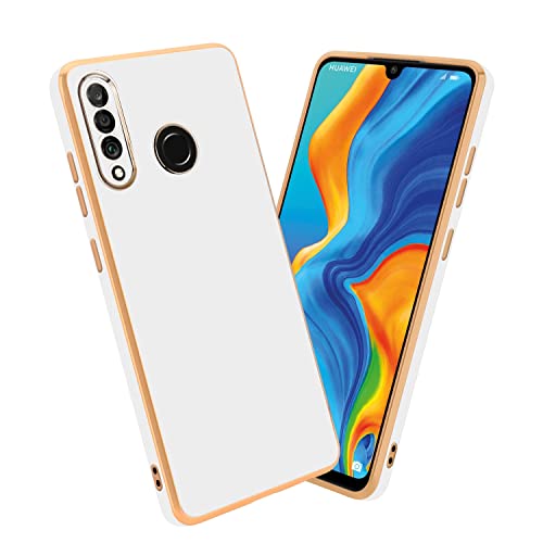 Cadorabo Hülle kompatibel mit Huawei P30 LITE Schutzhülle TPU Silikon Case Liquid Design mit Kameraschutz Slim Kratzfest Weiche Gummi mit Rundumschutz Case Hülle für Huawei P30 LITE in Weiß von Cadorabo