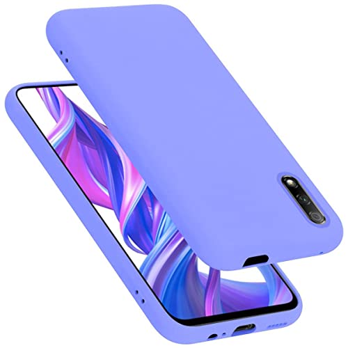 Cadorabo Hülle kompatibel mit Huawei Y9S Hülle Silikon Handyhülle für Y9S Case aus flüssigem Silikon- Kratzfeste und stoßfeste dünne TPU Schutzhülle für Huawei Y9S - Liquid HELL LILA von Cadorabo