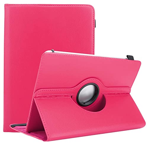 Cadorabo Hülle kompatibel mit Medion LifeTab P10606 Tablethülle 360 Design aus Premium Kunst Leder Flip Klappbare Stoßfeste Magnetische Cover Hülle für Medion LifeTab P10606 Tasche in Pink von Cadorabo