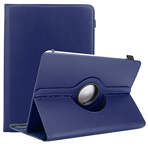 Cadorabo Hülle kompatibel mit Medion LifeTab X10605 Tablethülle 360 Design aus Premium Kunst Leder Flip Klappbare Stoßfeste Magnetische Cover Hülle für Medion LifeTab X10605 Tasche in Blau von Cadorabo