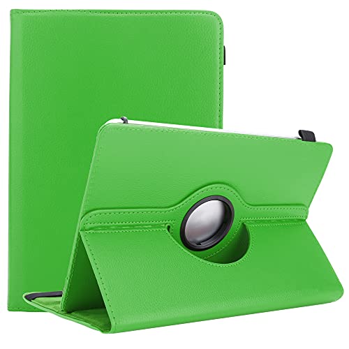 Cadorabo Hülle kompatibel mit Odys Note Tab PRO Tablethülle 360 Design aus Premium Kunst Leder Flip Klappbare Stoßfeste Magnetische Cover Hülle für Odys Note Tab PRO Tasche in Grün von Cadorabo