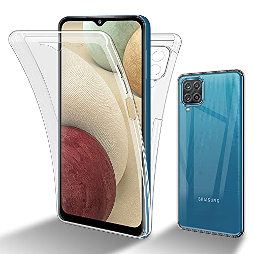 Cadorabo Hülle kompatibel mit Samsung Galaxy A12 / M12 Schutzhülle TPU Silikon Case 360 Slim Kratzfest Weiche Gummi mit Rundumschutz Case Hülle für Galaxy A12 / M12 in Transparent von Cadorabo