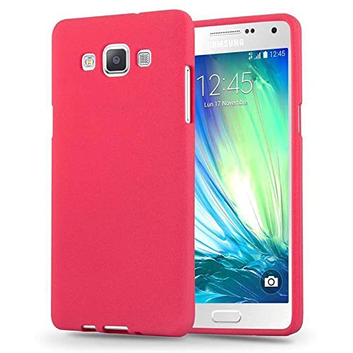 Cadorabo Hülle kompatibel mit Samsung Galaxy A3 2015 Schutzhülle TPU Silikon Case Frost Design Slim Kratzfest Weiche Gummi mit Rundumschutz Case Hülle für Galaxy A3 2015 in Rot von Cadorabo