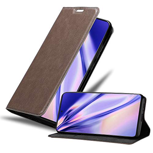 Cadorabo Hülle kompatibel mit Samsung Galaxy A91 / S10 LITE / M80s aus Kunst Leder Flip Klappbare Magnetische [Kartenfächern] Cover Hülle für Galaxy A91 / S10 LITE / M80s Tasche in Braun von Cadorabo