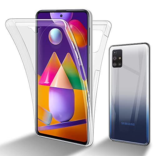 Cadorabo Hülle kompatibel mit Samsung Galaxy M31s Schutzhülle TPU Silikon Case 360 Slim Kratzfest Weiche Gummi mit Rundumschutz Case Hülle für Galaxy M31s in Transparent von Cadorabo