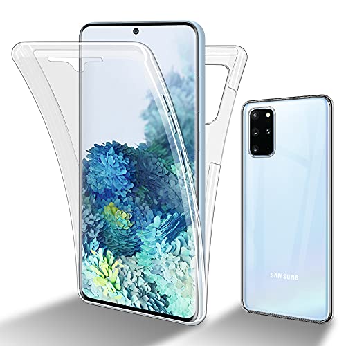 Cadorabo Hülle kompatibel mit Samsung Galaxy S20 Plus Schutzhülle TPU Silikon Case 360 Slim Kratzfest Weiche Gummi mit Rundumschutz Case Hülle für Galaxy S20 Plus in Transparent von Cadorabo