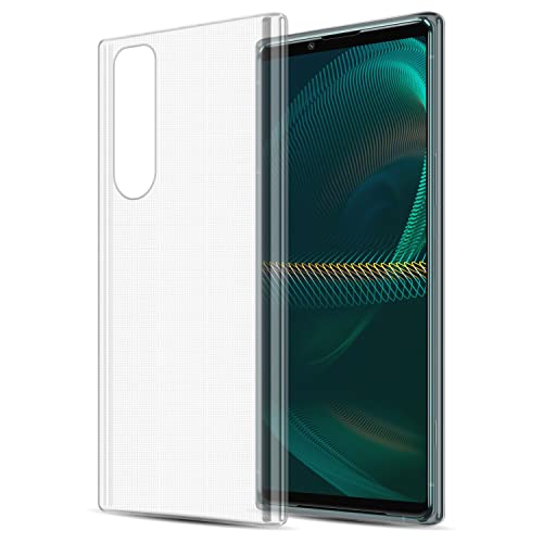 Cadorabo Hülle kompatibel mit Sony Xperia 5 III Hülle Silikon Handyhülle für Xperia 5 III Case aus [Nie vergilben Technologie], Kratzfeste Schutzhülle für Sony Xperia 5 III - VOLL TRANSPARENT von Cadorabo