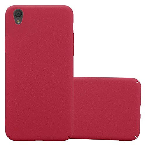 Cadorabo Hülle kompatibel mit Sony Xperia L1 Schutzhülle TPU Silikon Case Frost Design Anti Rutsch Slim Kratzfest Stabiles Hardcase mit Rundumschutz Case Hülle für Sony Xperia L1 in Rot von Cadorabo