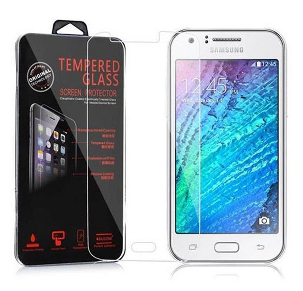 Cadorabo Schutzfolie Samsung Galaxy J1 2015, (1-St), Schutzglas Panzer Folie (Tempered) Display-Schutzglas mit 3D Touch von Cadorabo