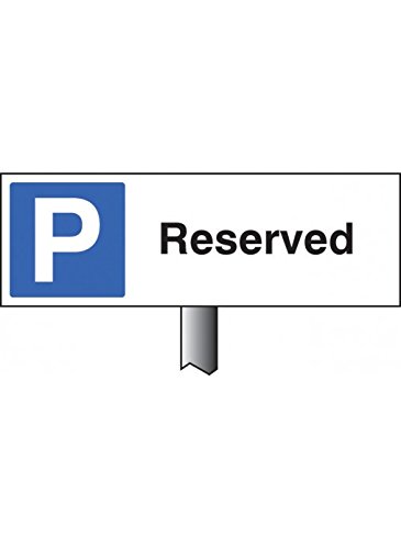 Caledonia Schilder 56526 Parkplatz reserviert Verge Schild Post, 800 mm, 450 mm x 150 mm von Caledonia Signs