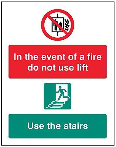 Caledonia Schilder 81248e Hinweisschild, in Event Of Fire nIcHT Anwendung Lift, Treppen Caledonia Schilder 81248e Hinweisschild, in Event Of Fire nIcHT Anwendung Lift, Treppen von Caledonia Signs