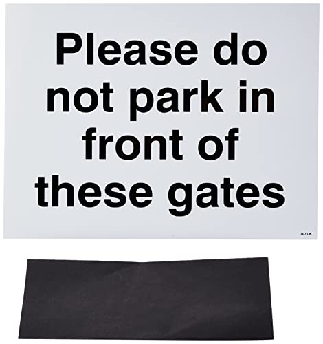 Caledonia Signs 17075K Schild mit englischer Aufschrift „Please Do Not Park in Front of These Gates", starrer Kunststoff, 400 x 300 mm Caledonia Signs 17075K Schild mit englischer Aufschrift „Please Do Not Park in Front of These Gates", starrer Kunststoff, 400 x 300 mm von Caledonia Signs