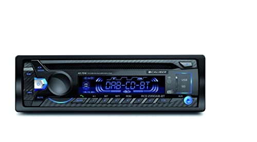 Caliber Autoradio - Auto Radio mit Bluetooth - Aux In - CD - DAB - DAB Plus - FM - SD - USB - Einstellbare Tastenbeleuchtung - Mit Freisprechfunktion - 4X 75 Watt - Schwarz - 1 Din von Caliber