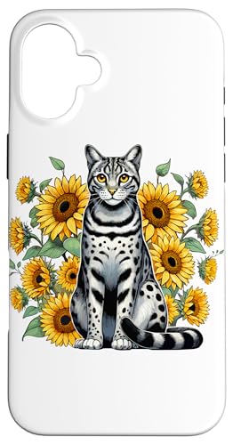 Hülle für iPhone 16 Plus Sunflowers California Spangled von California Spangled Cat Lover Gifts