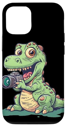 Hülle für iPhone 14 Pro Dinosaurier mit Kamera für eine kühne und verspielte Stimmung von Camera Dinosaur Outfit