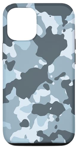 Hülle für iPhone 14 Blau Grau Camo Outdoor Camouflage Ente Jagd Blau Camo von Camo Hunting Adventure Gear