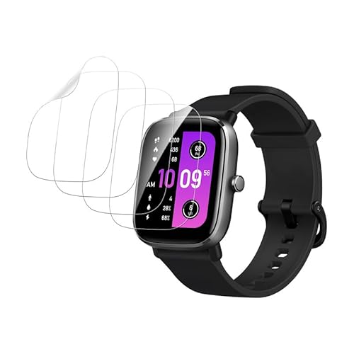 Camokia für Amazfit GTS 2 Mini Schutzfolie,4 Stück TPU für Amazfit GTS 2 Mini Panzerfolie, Sensitive Touch, HD Klar für Amazfit GTS 2 Mini Displayschutzfolien,für Amazfit GTS 2 Mini Folie von Camokia