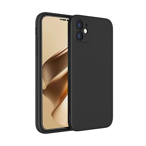 Silikon Case für iPhone 12/12 Pro 6,1 Zoll, Weiche TPU für iPhone 12 Schwarz Handyhülle, Stoßfest Schutzhülle für iPhone 12 Pro,Vergilbungsbeständig Kratzfest Case Cover für iPhone 12/12 Pro von Camokia