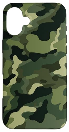 Hülle für iPhone 16 Plus Militär Camouflage Tarnmuster Grünes Camo Muster von Camouflage Tarnmuster Designs