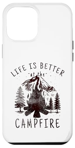 Hülle für iPhone 15 Plus Das Leben ist besser am Lagerfeuer, Camping-Design, Camping-Liebhaber von Campfire Gifts for Men