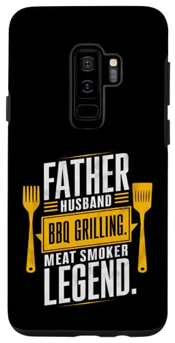 Hülle für Galaxy S9+ Vater Ehemann Fleisch Smoker BBQ Grillen Legende Papa von Camping BBQ Father Husband Meat Smoker Grilling