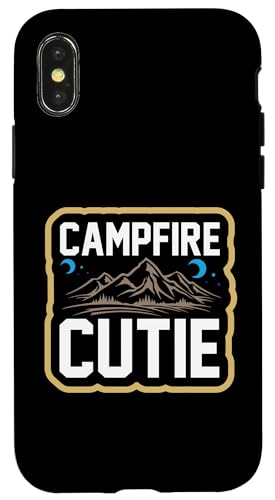 Hülle für iPhone X/XS Campfire Cute Camping Hiking Camper Adventure Nature Lover von Camping Hiking Camper Adventure Nature Lover