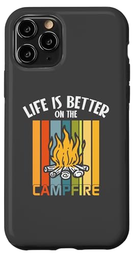 Hülle für iPhone 11 Pro Outdoor Camping Adventure Life is Better On the Lagerfeuer von Camping Hiking Outdoors Nature Adventure Camper