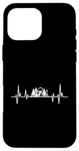 Hülle für iPhone 16 Pro Max Heartbeat EKG Scouting Camping Scout Scouts Camper von Camping Scouting Scouts Gifts